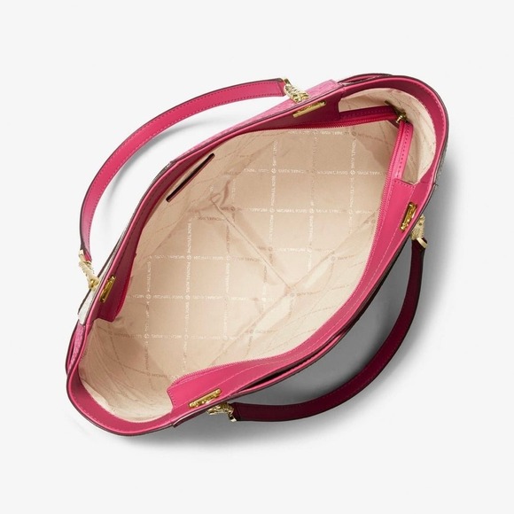 Michael Kors Shoulder Bag Xchain Jet Set LG Color-Block Logo Tote Electr… - Picture 8 of 11